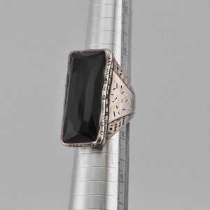 Silpada Sterling Silver Ring Size 7 Black Onyx Statement Ring